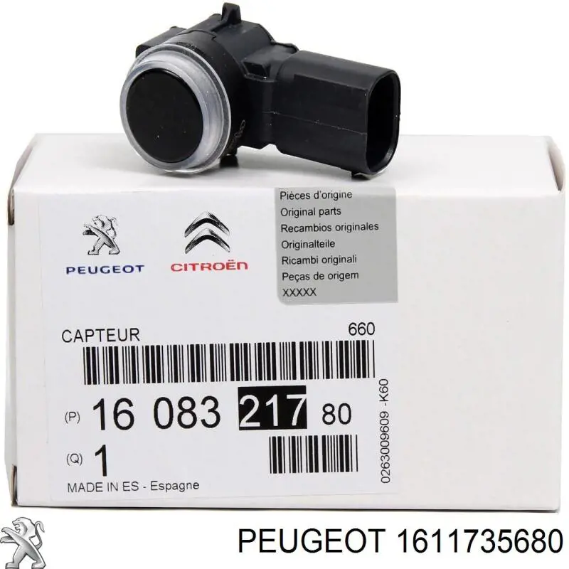 Do koszyka 1611735680 Peugeot/Citroen Czujnik parkowania tylny
