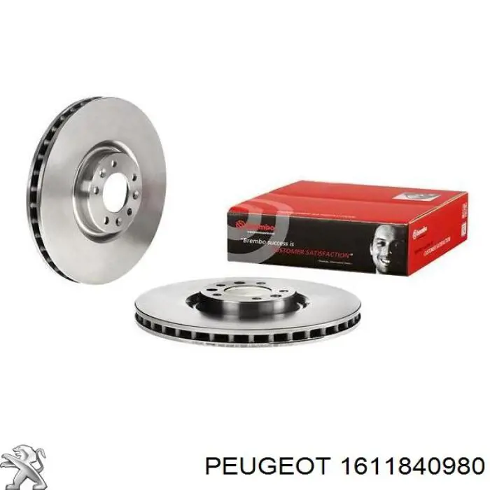 Do koszyka 1611840980 Peugeot/Citroen Tarcza hamulcowa przednia