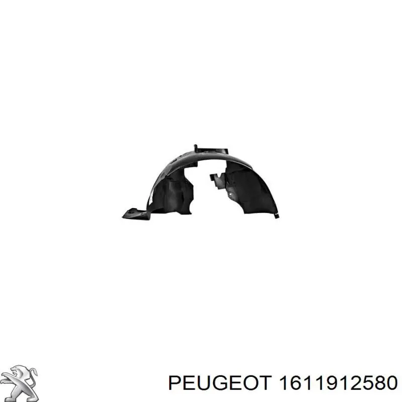 Do koszyka 1611912580 Peugeot/Citroen Nadkole błotnika przedniego prawe
