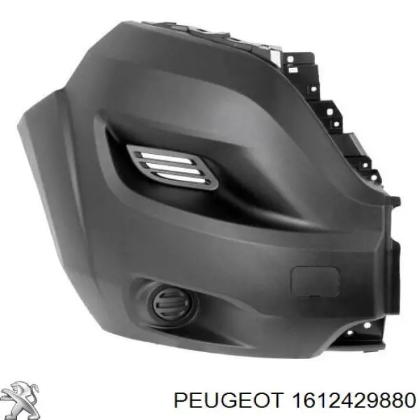 Do koszyka 1612429880 Peugeot/Citroen Zderzak przedni, prawa część