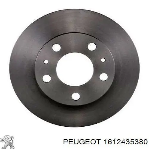 Tarcza hamulcowa przednia 1612435380 Peugeot/Citroen