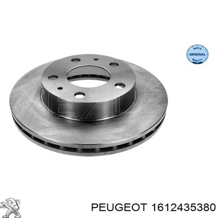 Tarcza hamulcowa przednia Peugeot/Citroen 1612435380