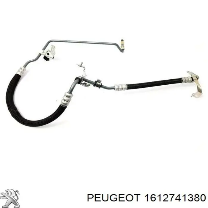 1612741380 Peugeot/Citroen Przewód hydraulicznego układu wspomagania wysokiego ciśnienia, od pompy do maglownicy (mechanizmu)