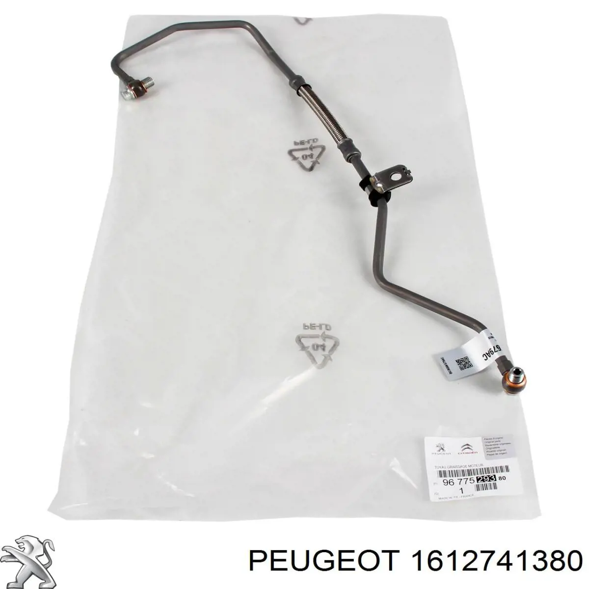 Przewód hydraulicznego układu wspomagania wysokiego ciśnienia, od pompy do maglownicy (mechanizmu) Peugeot/Citroen 1612741380 cena, od 138,93 USD