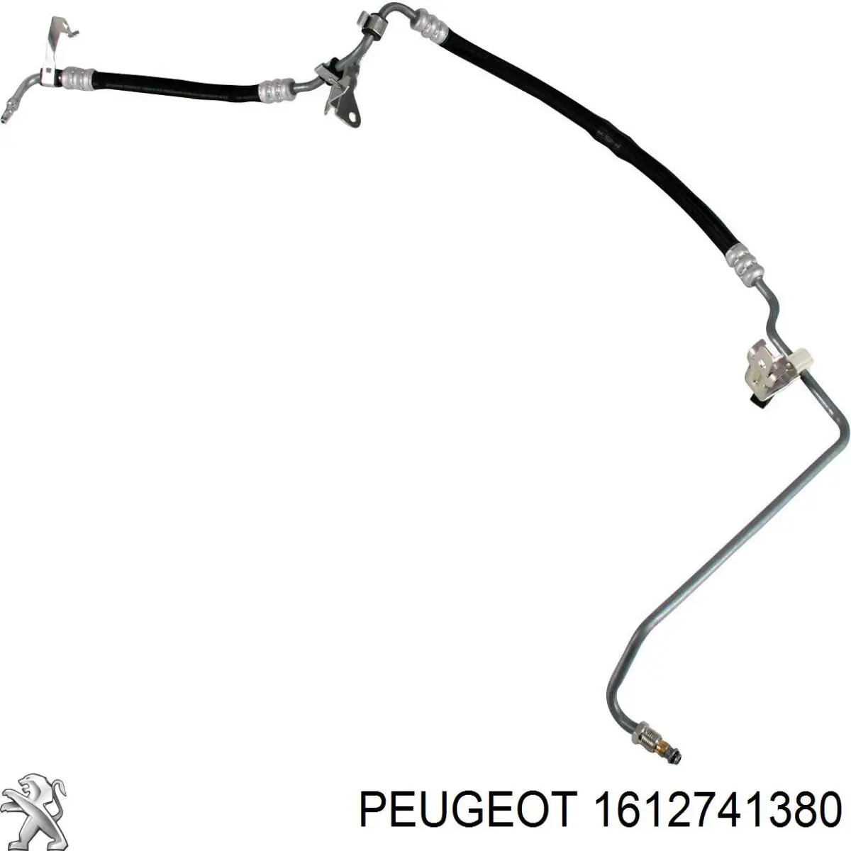 Przewód hydraulicznego układu wspomagania wysokiego ciśnienia, od pompy do maglownicy (mechanizmu) Peugeot/Citroen 1612741380
