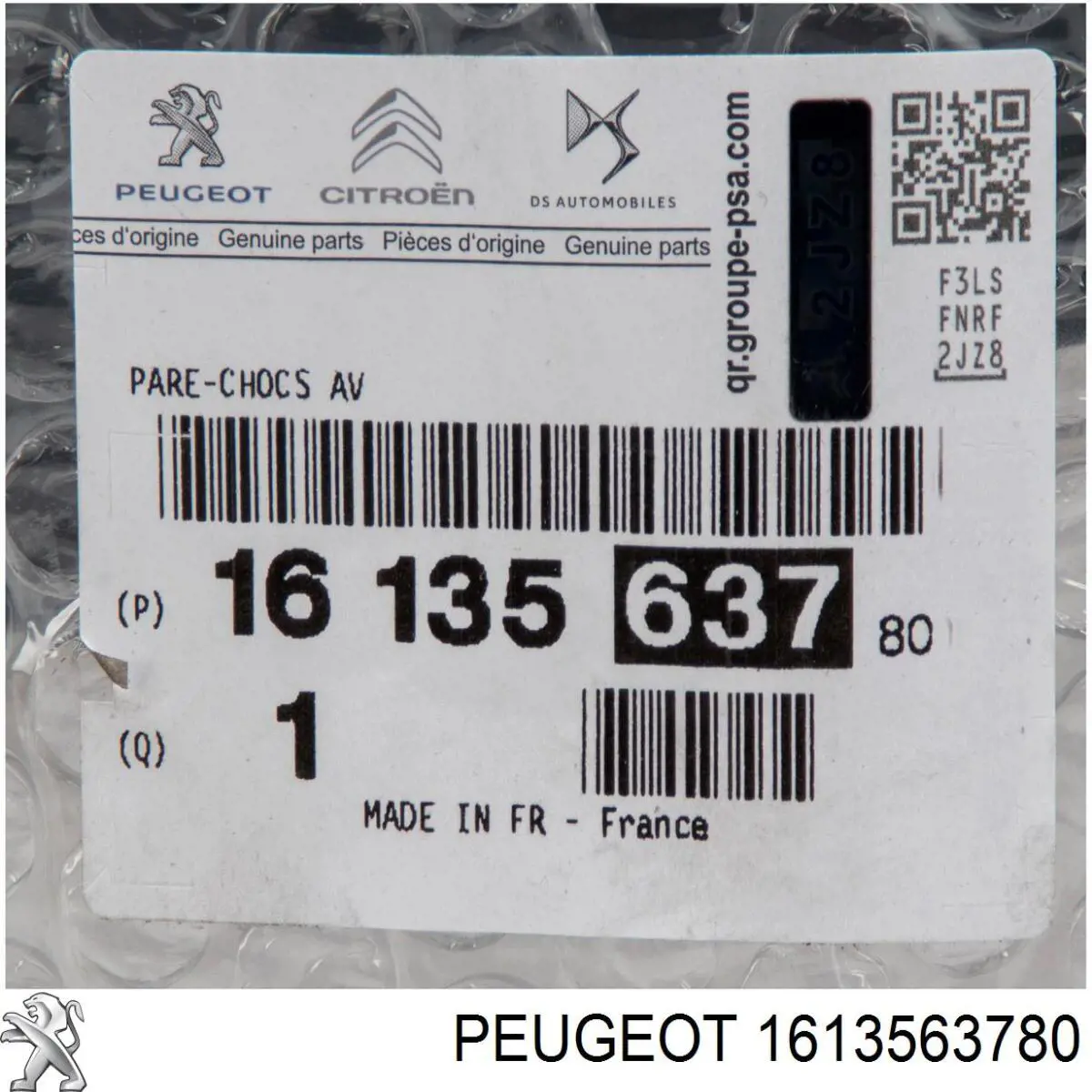 Zderzak przedni 1613563780 Peugeot/Citroen