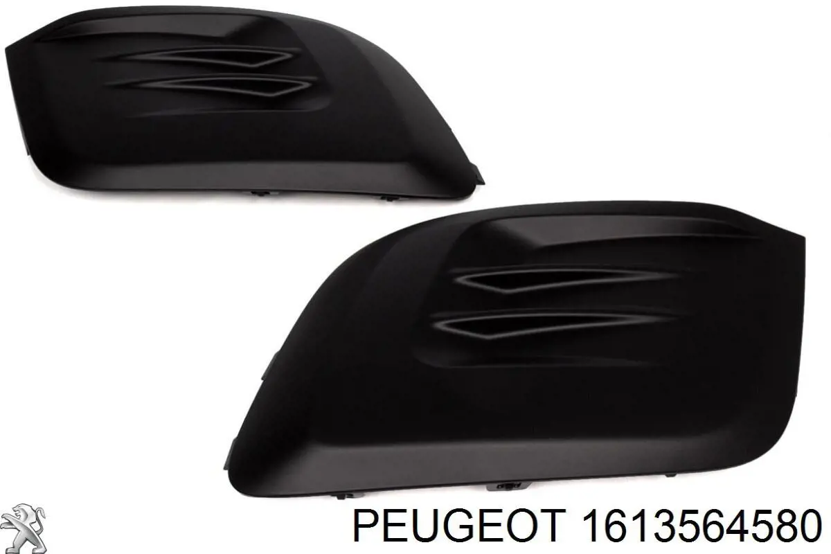1613564580 Peugeot/Citroen Zaślepka (kratka) lamp przeciwmgielnych zderzaka przedniego