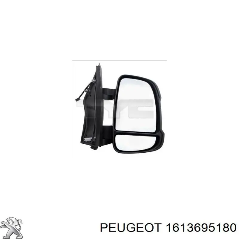 Do koszyka 1613695180 Peugeot/Citroen Lusterko wsteczne lewe