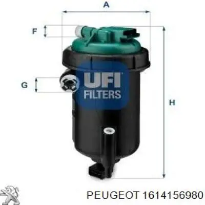 Do koszyka 1614156980 Peugeot/Citroen Filtr odpowietrzenia bloku silnika