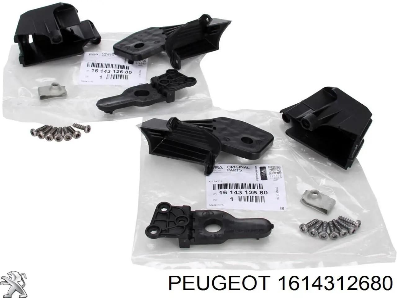 1614312680 Peugeot/Citroen Wsponik (adapter) mocowania reflektora przedniego lewego