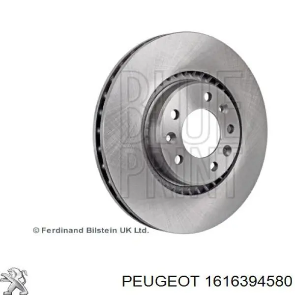 1616394580 Peugeot/Citroen Tarcza hamulcowa tylna
