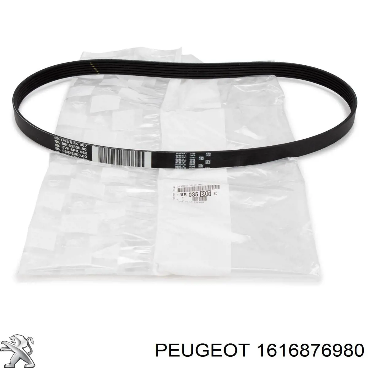 Do koszyka 1616876980 Peugeot/Citroen Pasek napędowy mechanizmów, zestaw