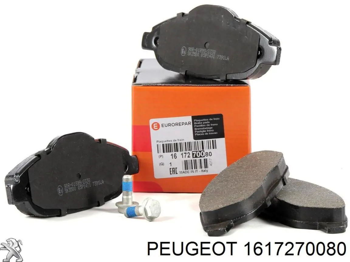 Klocki hamulcowe przednie tarczowe Peugeot/Citroen 1617270080 cena, od 23,38 USD