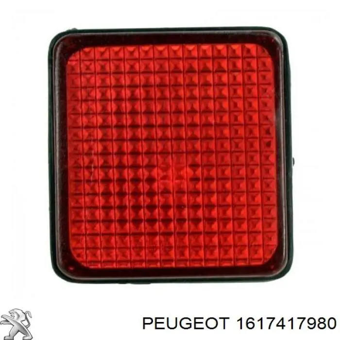 Do koszyka 1617417980 Peugeot/Citroen Lampa odblaskowa zderzaka tylnego