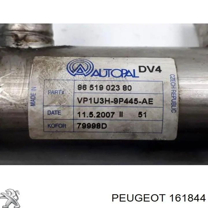 Chłodnica układu recyrkulacji spalin EGR Peugeot/Citroen 161844 cena, od 97,73 USD