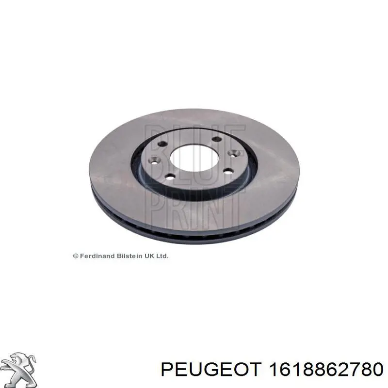Tarcza hamulcowa przednia 1618862780 Peugeot/Citroen