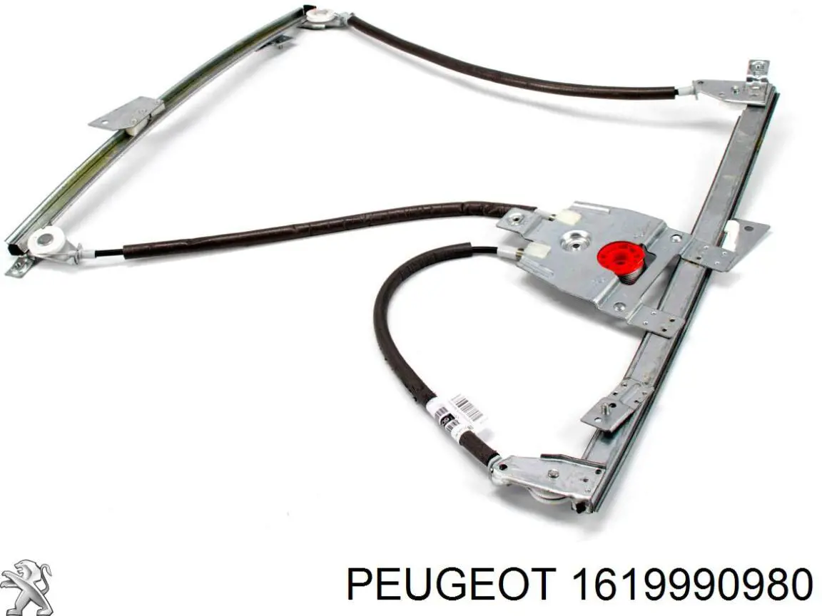 1619990980 Peugeot/Citroen Mechanizm podnoszenia szyby drzwi przednich lewych