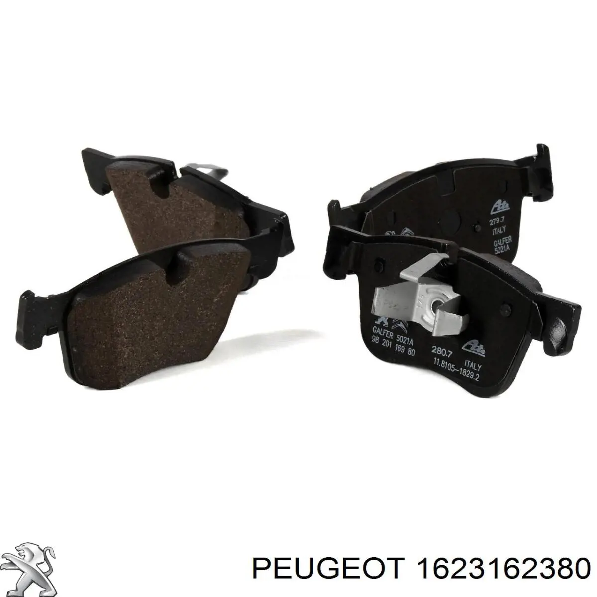 1623162380 Peugeot/Citroen Klocki hamulcowe przednie tarczowe