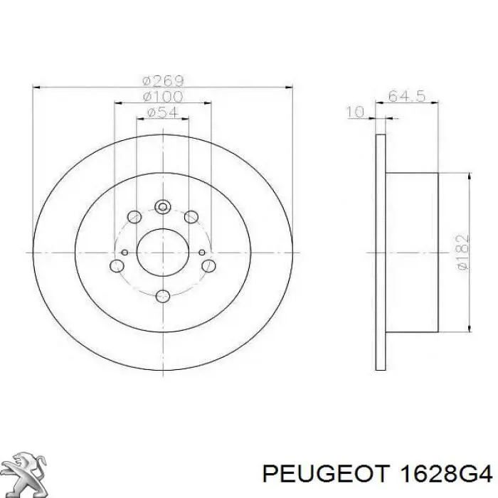 Do koszyka 1628G4 Peugeot/Citroen Czujnik położenia przepustnicy (potencjometr)