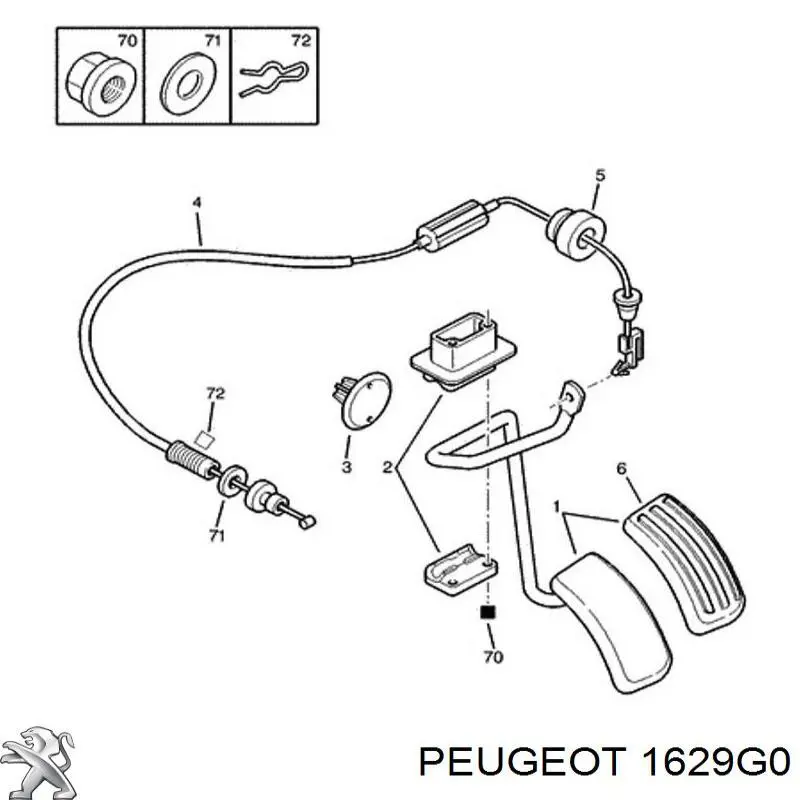 1629G0 Peugeot/Citroen Linka gazu