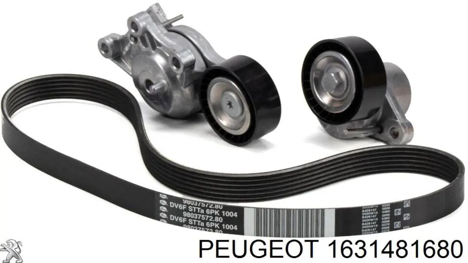 Do koszyka 1631481680 Peugeot/Citroen Pasek napędowy mechanizmów, zestaw