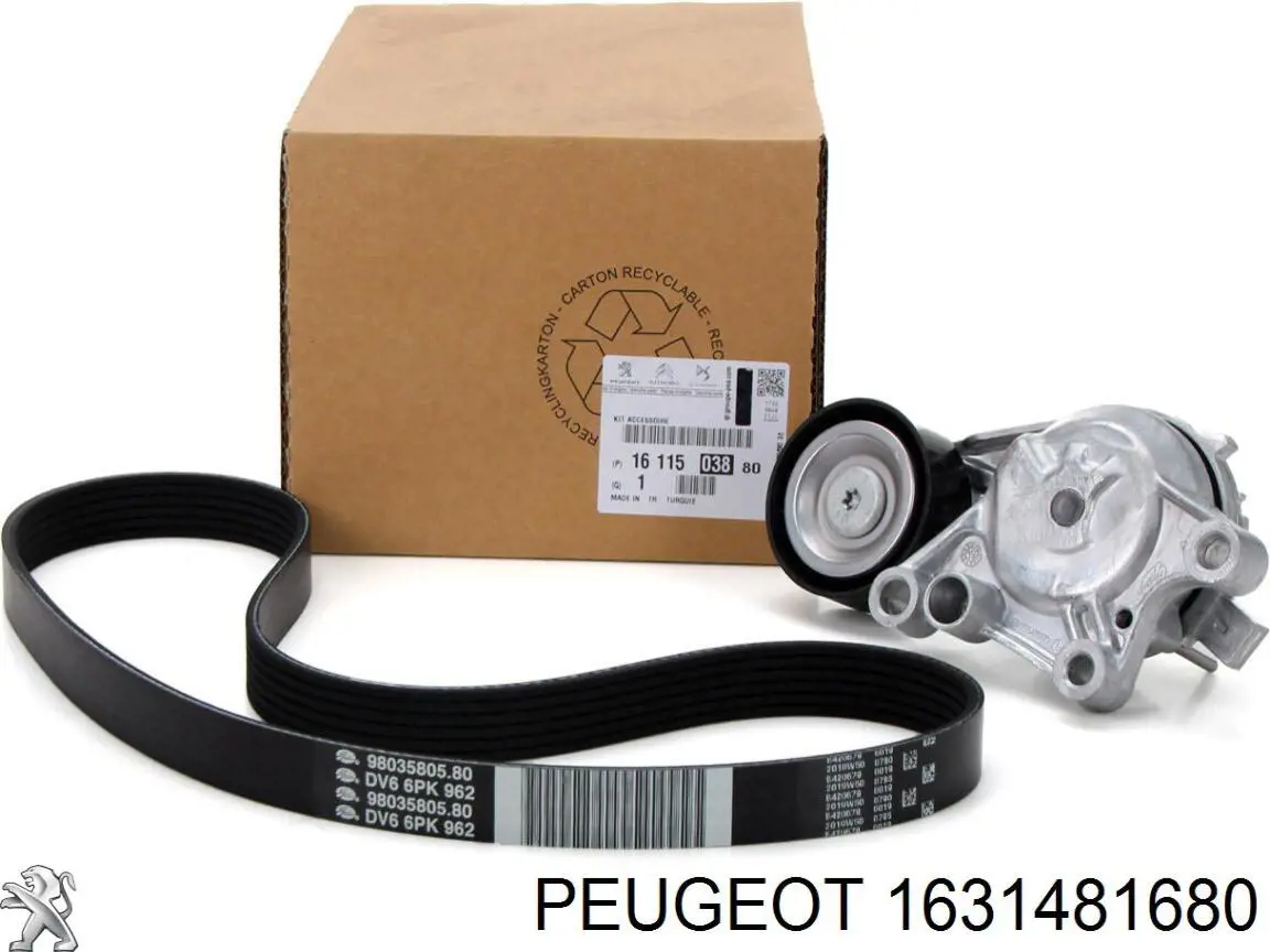 1631481680 Peugeot/Citroen Pasek napędowy mechanizmów, zestaw