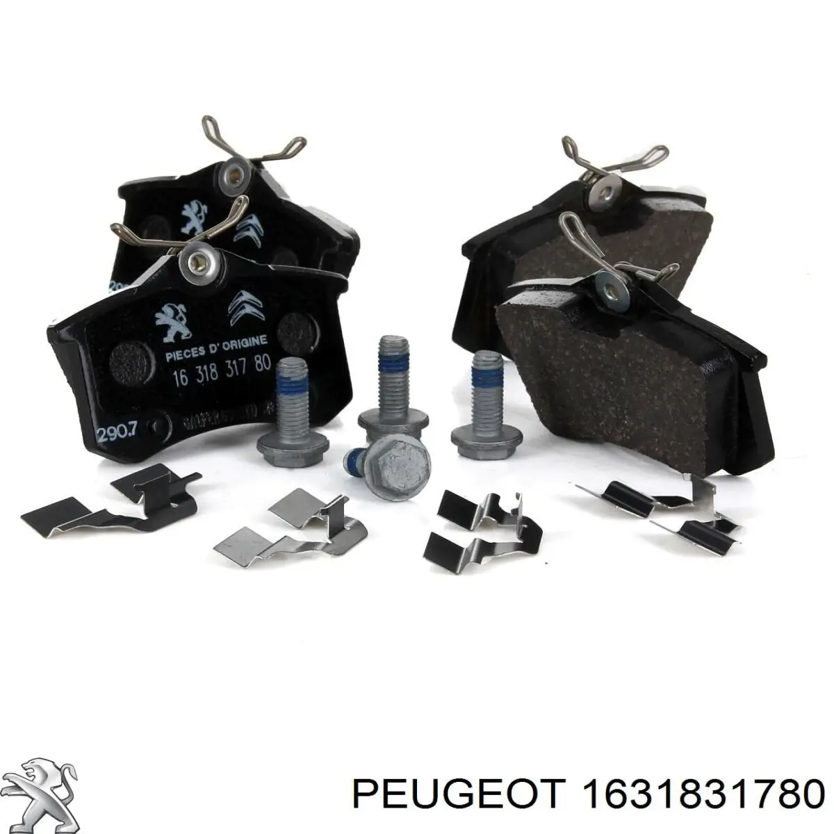 Okładziny (klocki) do hamulców tarczowych tylne Peugeot/Citroen 1631831780 cena, od 19,70 USD