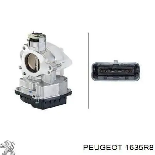 Do koszyka 1635R8 Peugeot/Citroen Przepustnica, komplet