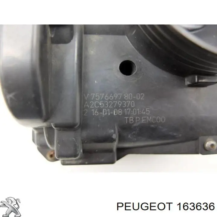 Do koszyka 163636 Peugeot/Citroen Przepustnica, komplet