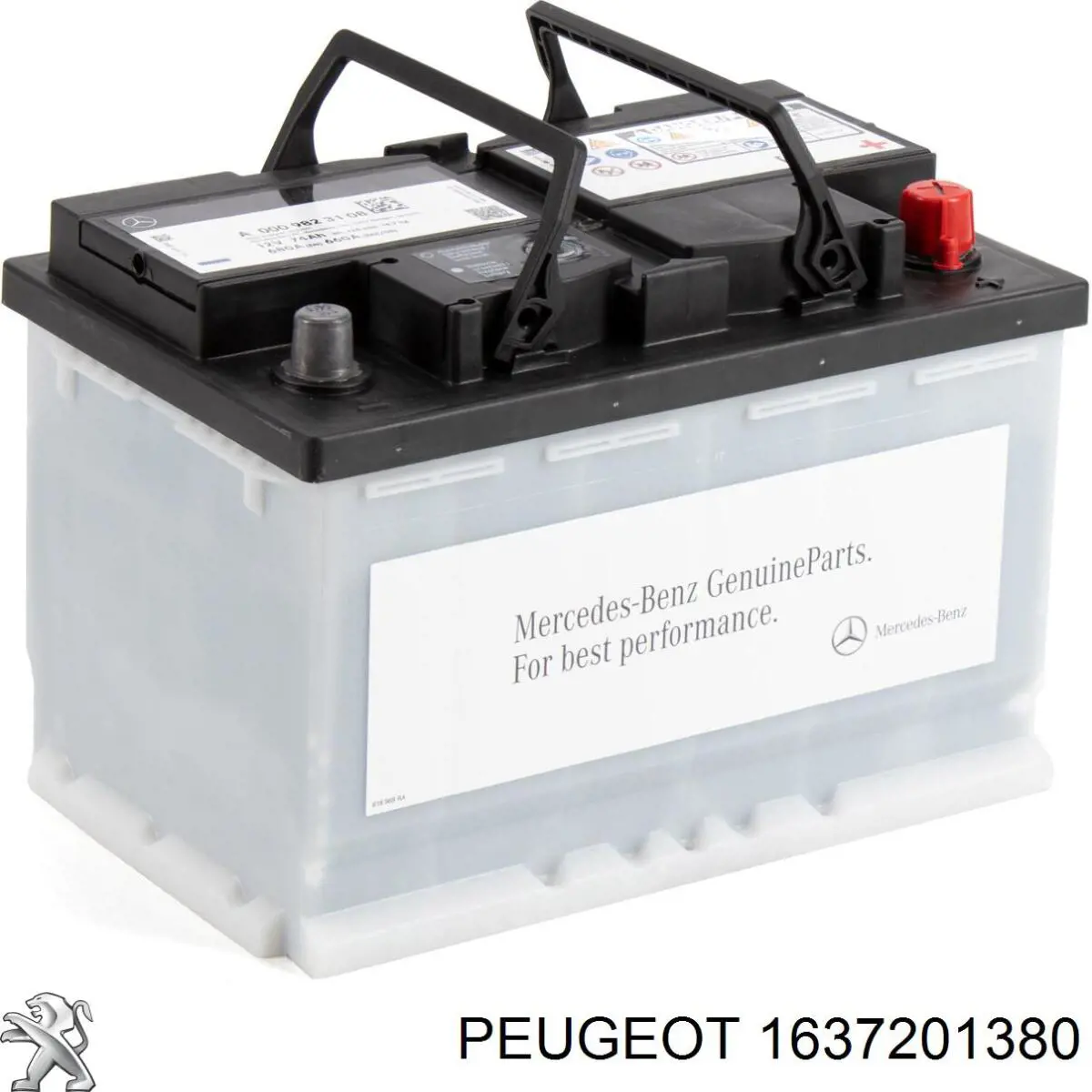 Bateria (akumulator) Peugeot/Citroen 1637201380 cena, od 27,53 USD