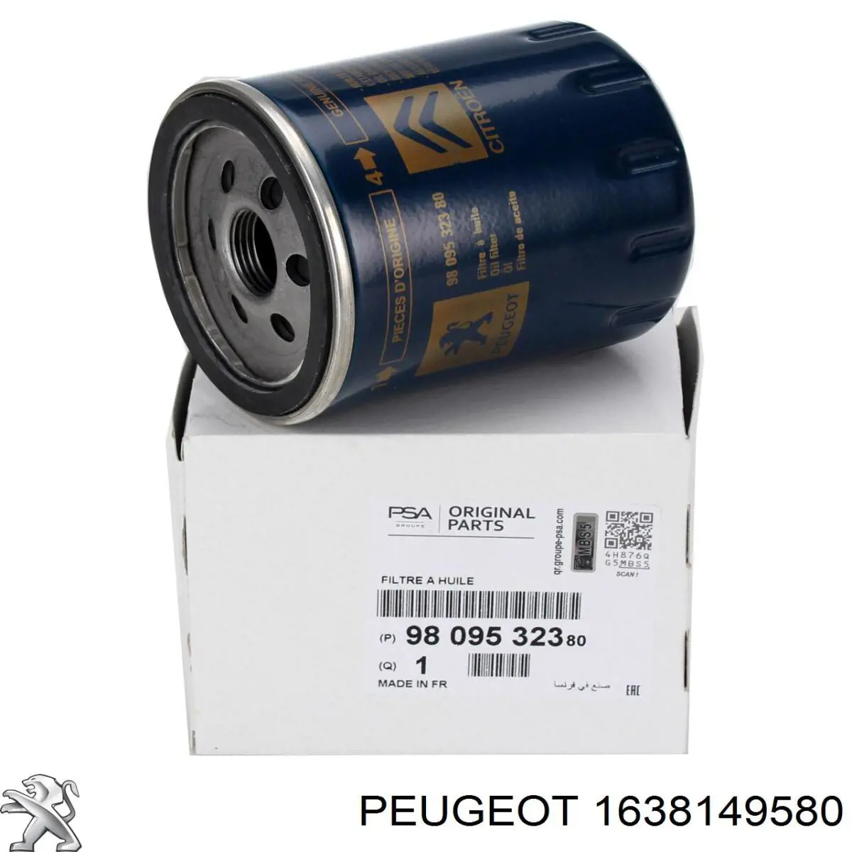 1638149580 Peugeot/Citroen Filtr paliwa