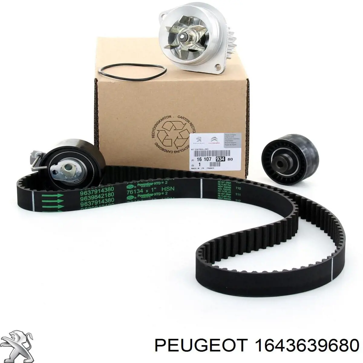 Do koszyka 1643639680 Peugeot/Citroen Pasek rozrządu, zestaw