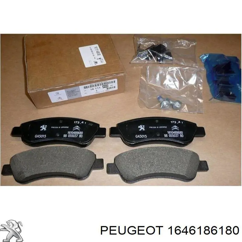 1646186180 Peugeot/Citroen Klocki hamulcowe przednie tarczowe
