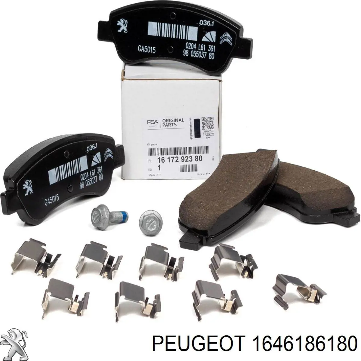 Klocki hamulcowe przednie tarczowe Peugeot/Citroen 1646186180 cena, od 25,70 USD