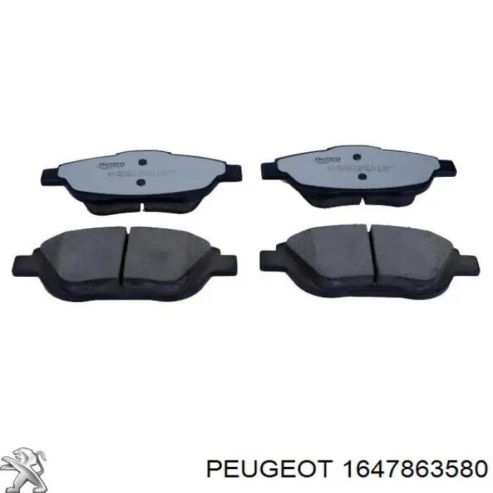 Klocki hamulcowe przednie tarczowe Peugeot/Citroen 1647863580 cena, od 33,91 USD
