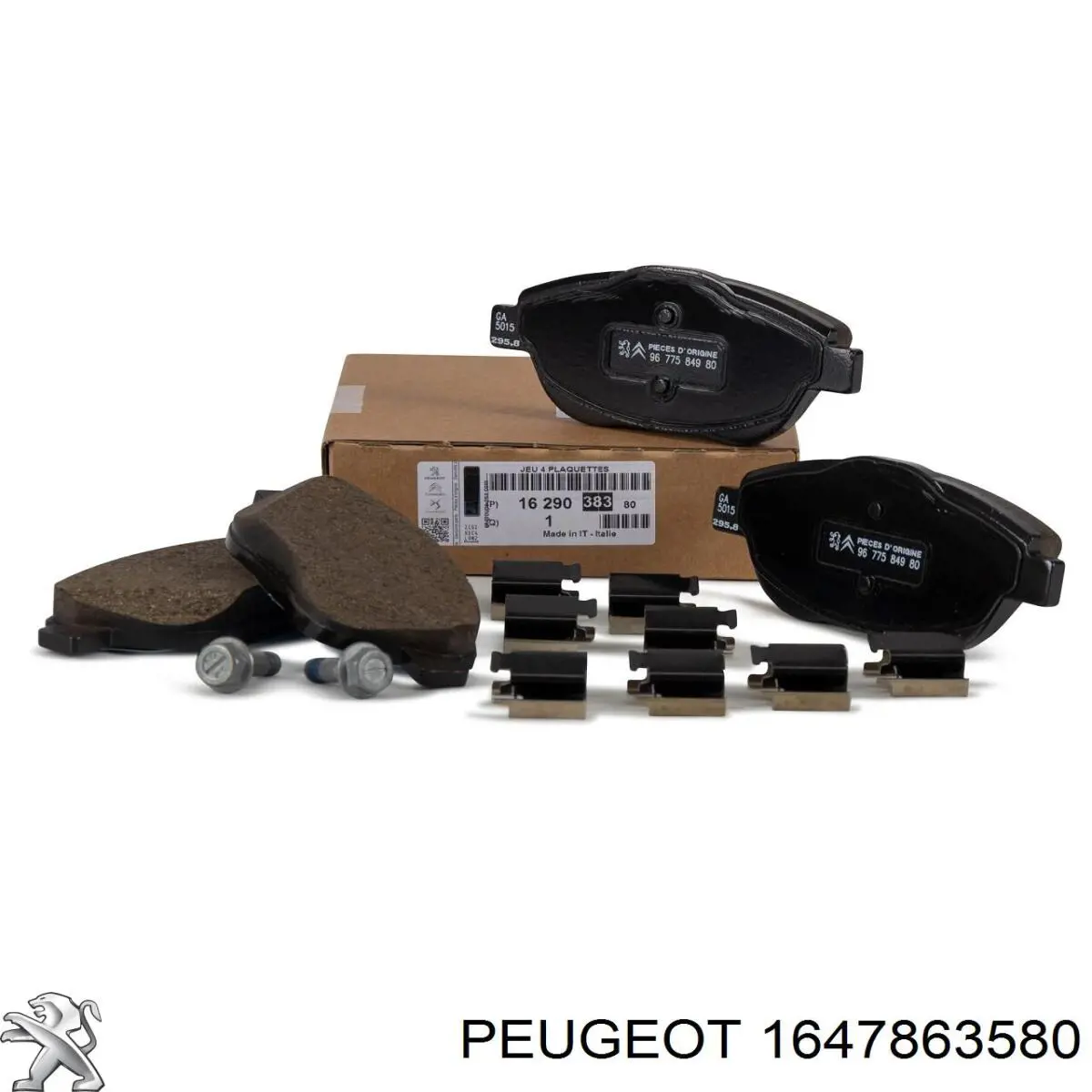 1647863580 Peugeot/Citroen Klocki hamulcowe przednie tarczowe