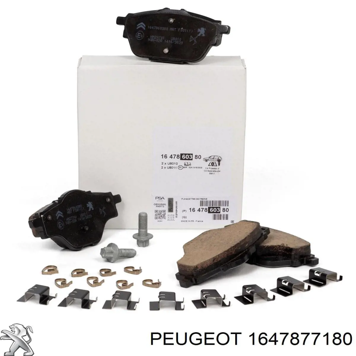 Klocki hamulcowe przednie tarczowe Peugeot/Citroen 1647877180 cena, od 47,17 USD