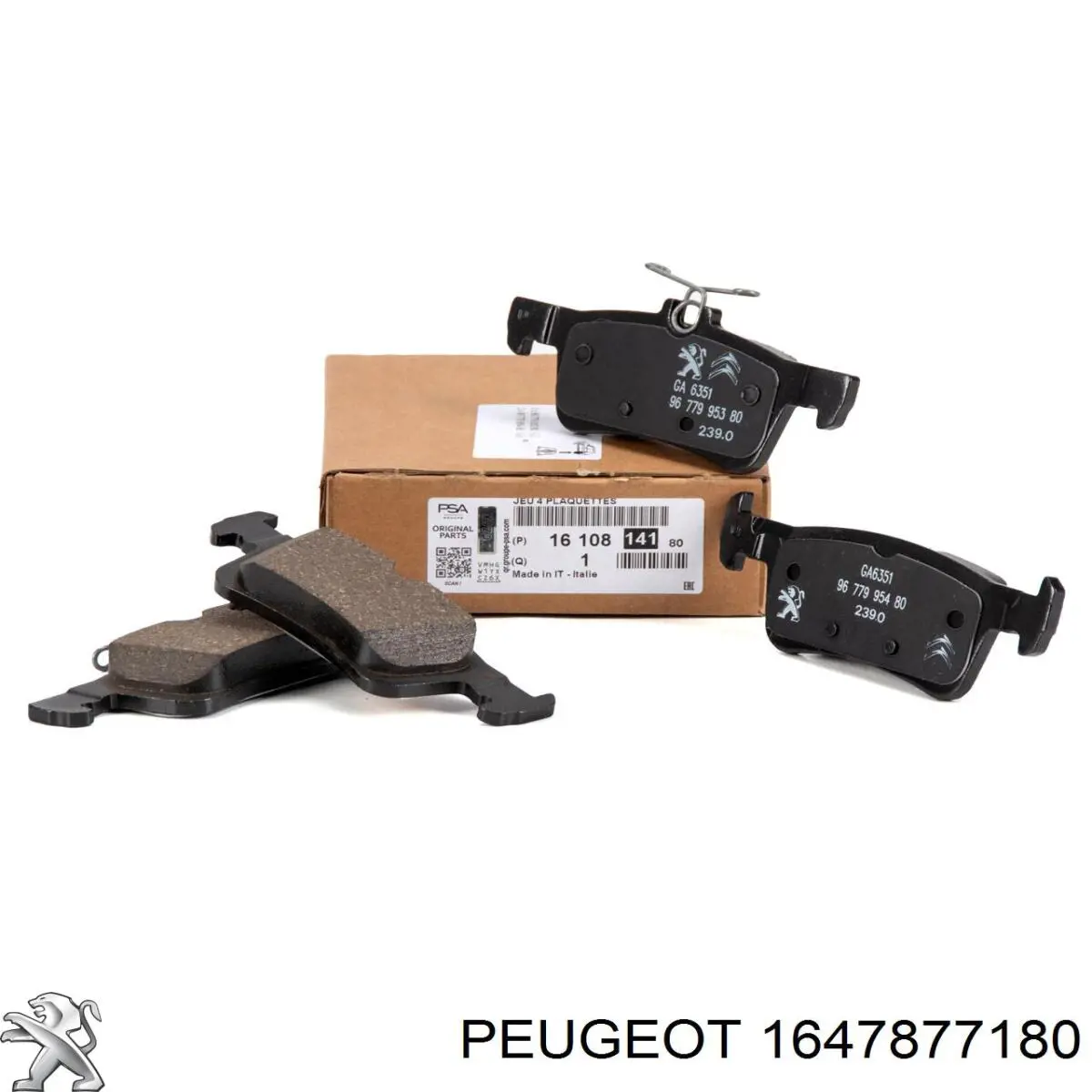Klocki hamulcowe przednie tarczowe 1647877180 Peugeot/Citroen