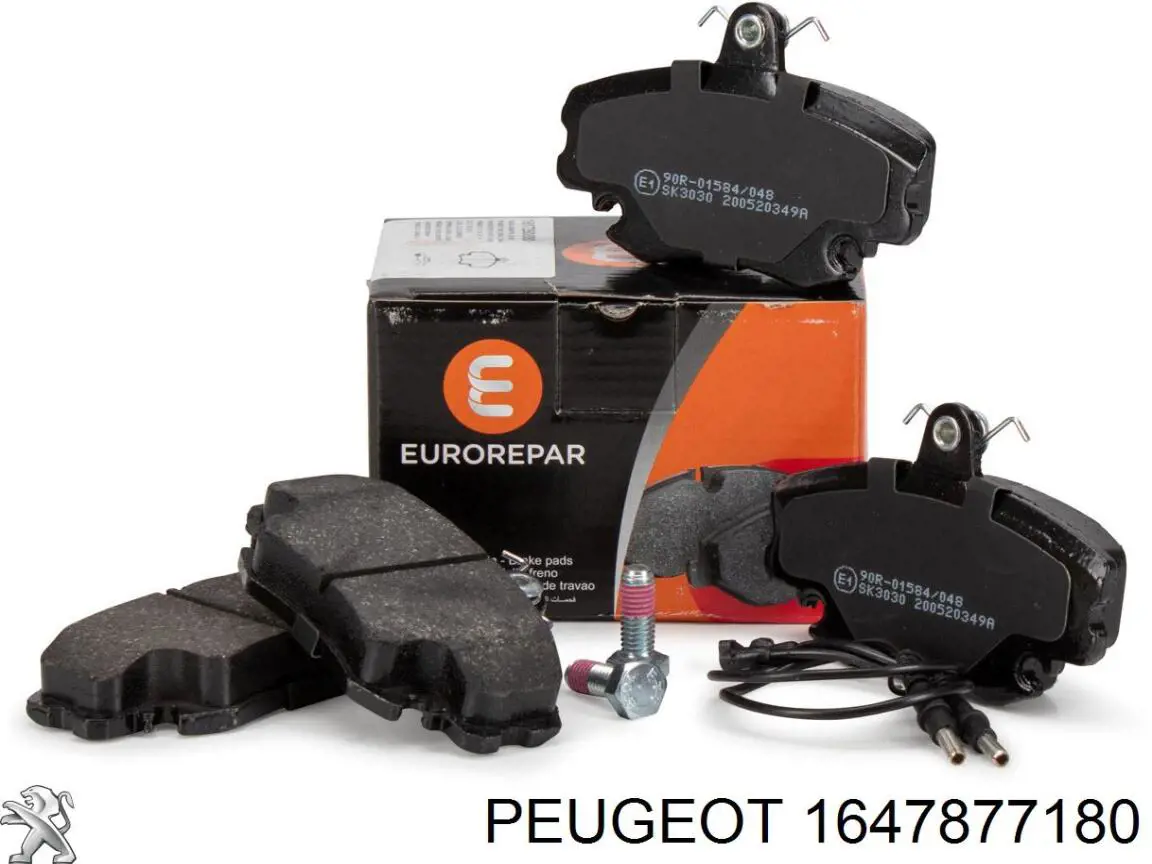 1647877180 Peugeot/Citroen Klocki hamulcowe przednie tarczowe