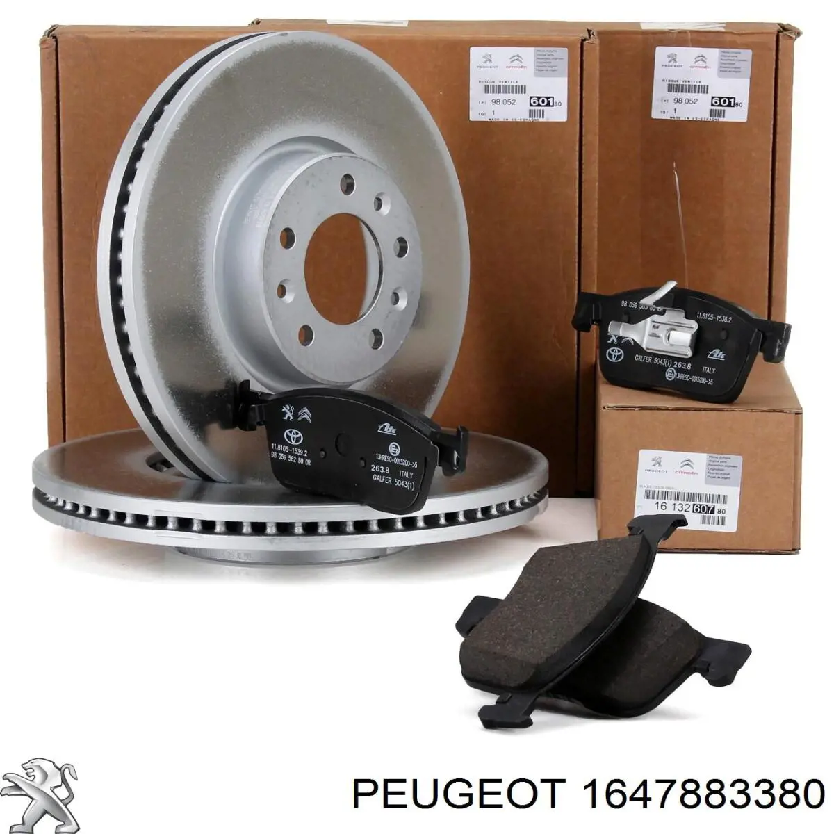 Do koszyka 1647883380 Peugeot/Citroen Tarcza hamulcowa przednia