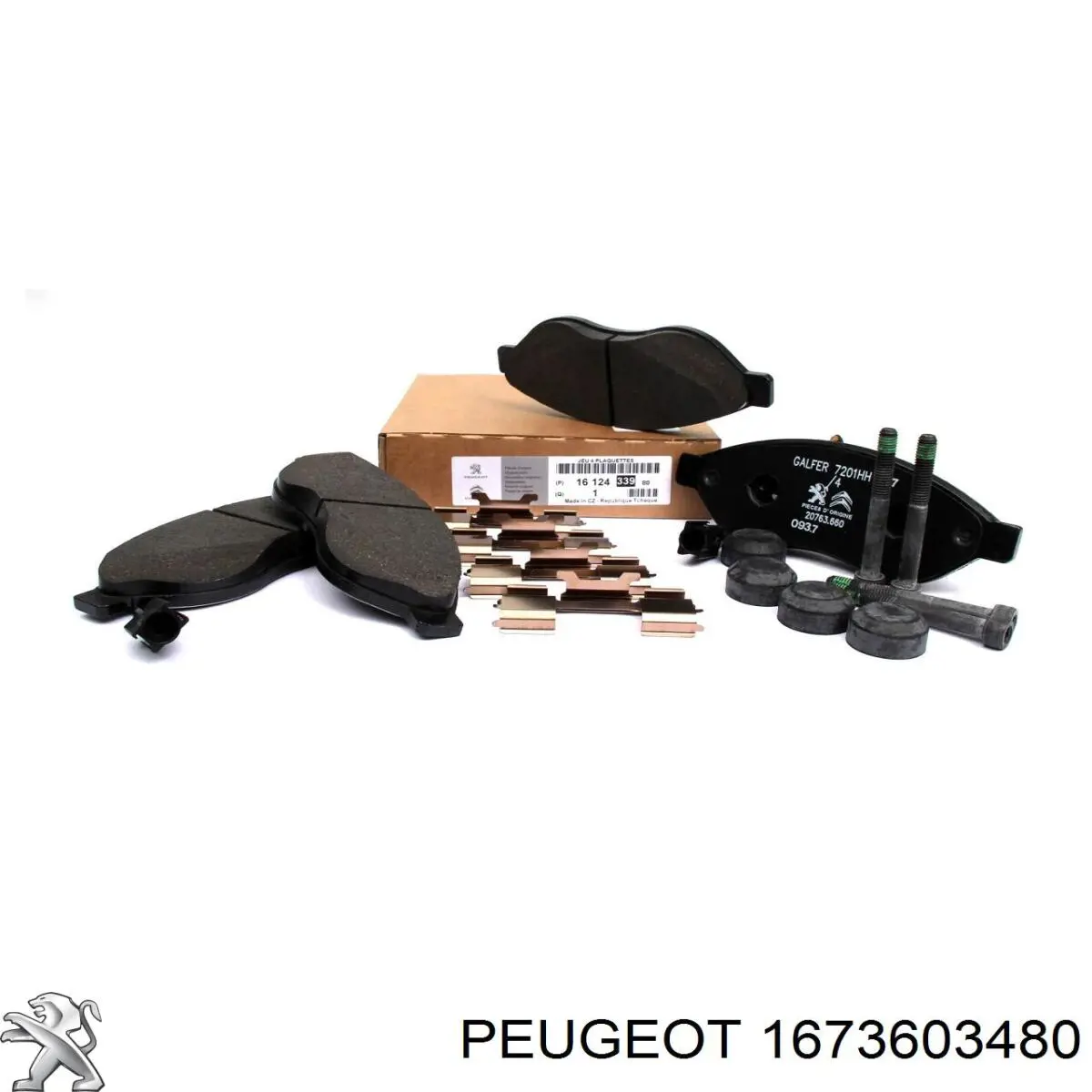 Okładziny (klocki) do hamulców tarczowych tylne Peugeot/Citroen 1673603480 cena, od 27,78 USD