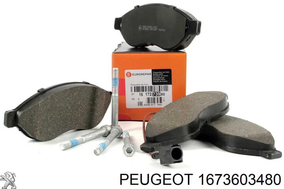 Okładziny (klocki) do hamulców tarczowych tylne Peugeot/Citroen 1673603480 cena, od 31,68 USD