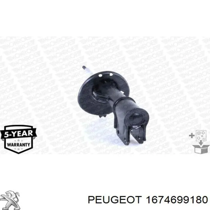 Amortyzator przedni lewy Peugeot/Citroen 1674699180 cena, od 46,16 USD