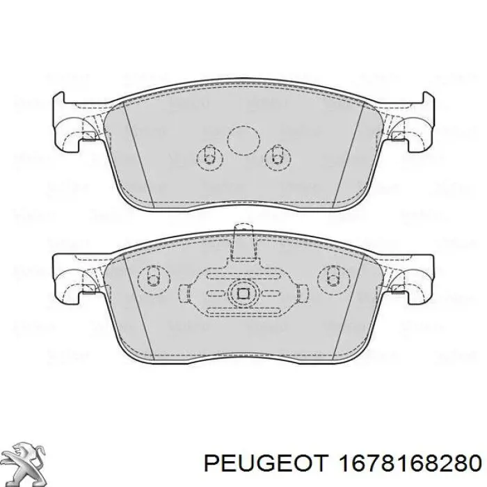 Do koszyka 1678168280 Peugeot/Citroen Klocki hamulcowe przednie tarczowe