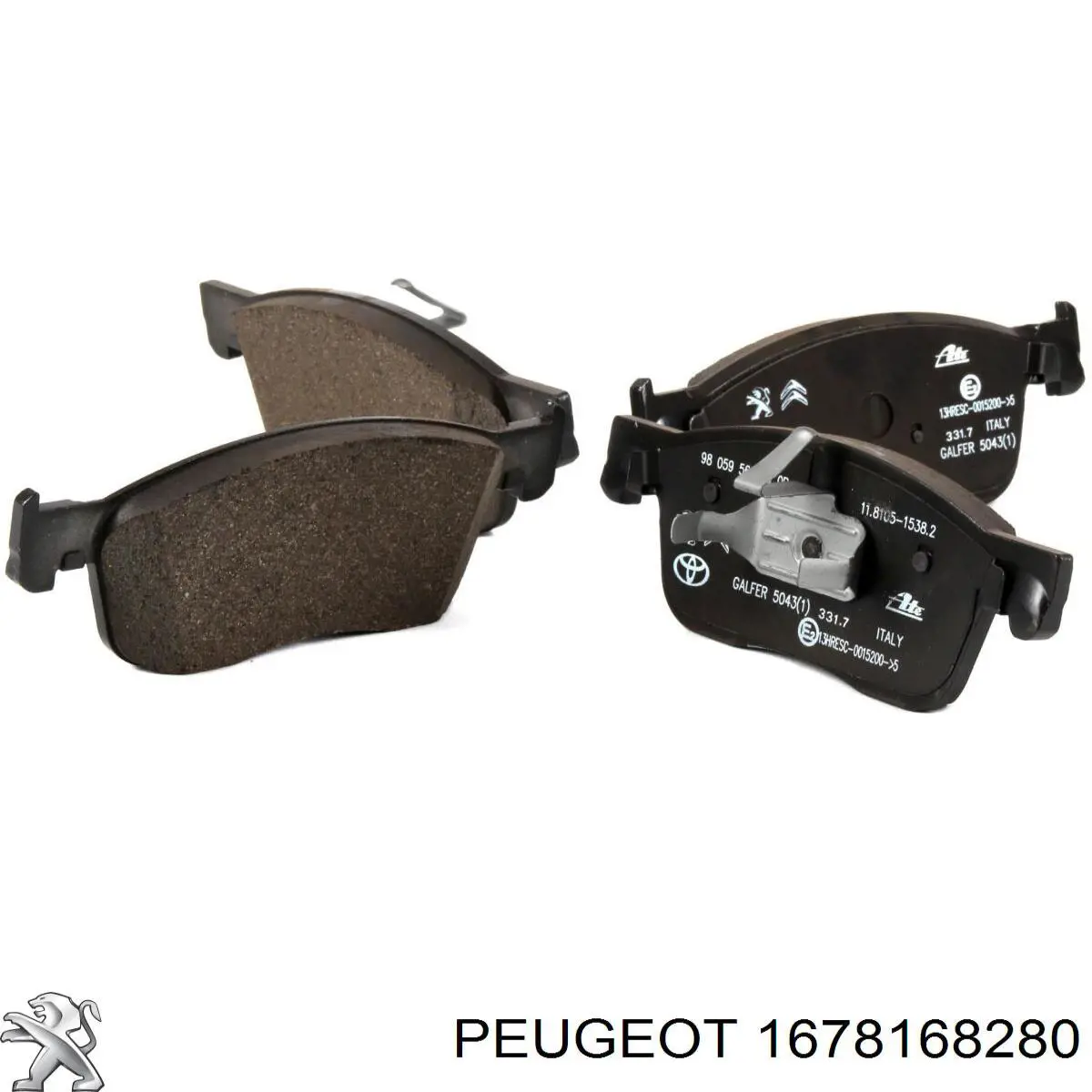 1678168280 Peugeot/Citroen Klocki hamulcowe przednie tarczowe