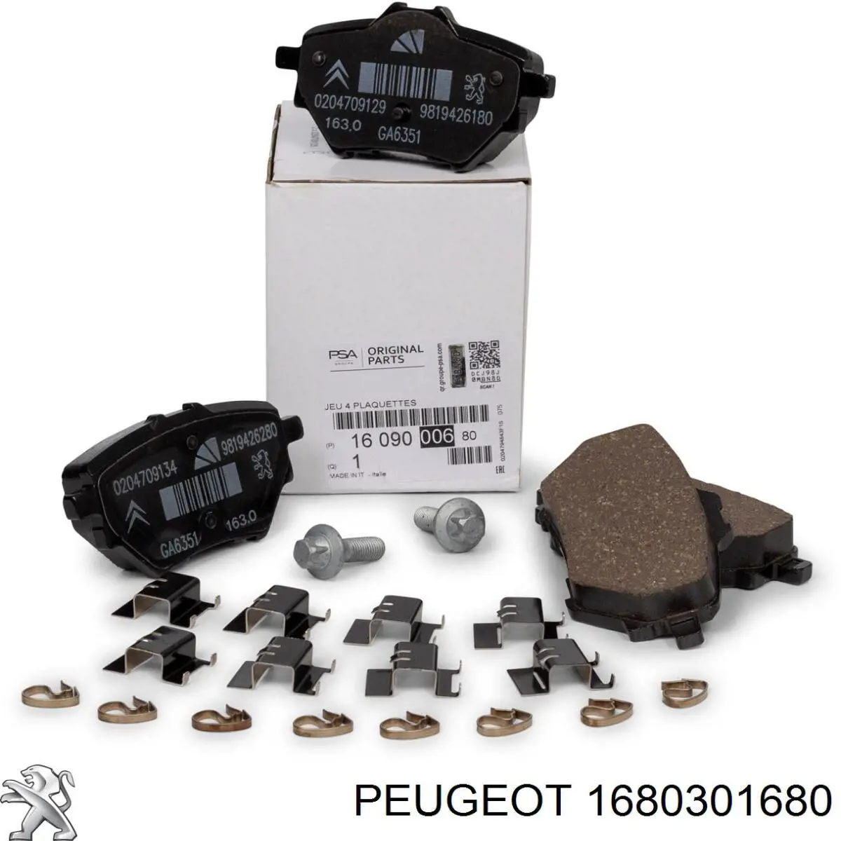 Okładziny (klocki) do hamulców tarczowych tylne Peugeot/Citroen 1680301680 cena, od 45,78 USD