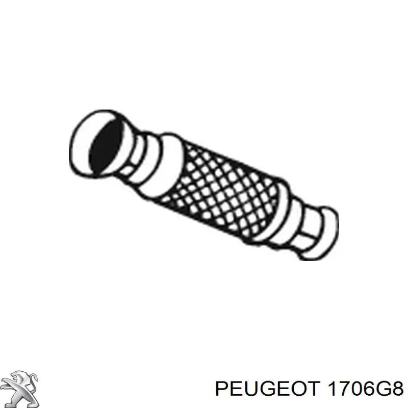 Łącznik elastyczny wydechu Peugeot/Citroen 1706G8 cena, od 80,34 USD