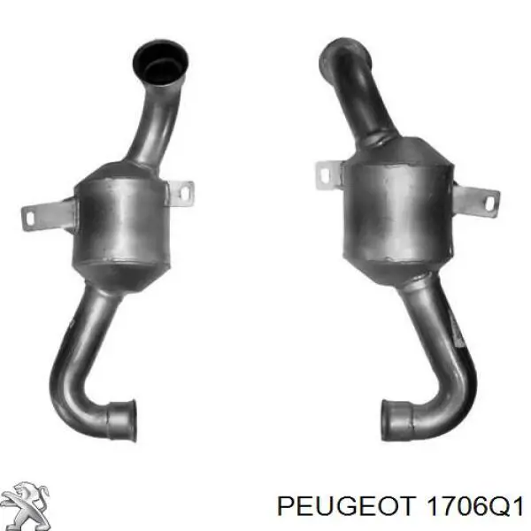 1706Q1 Peugeot/Citroen konwerter-katalizator