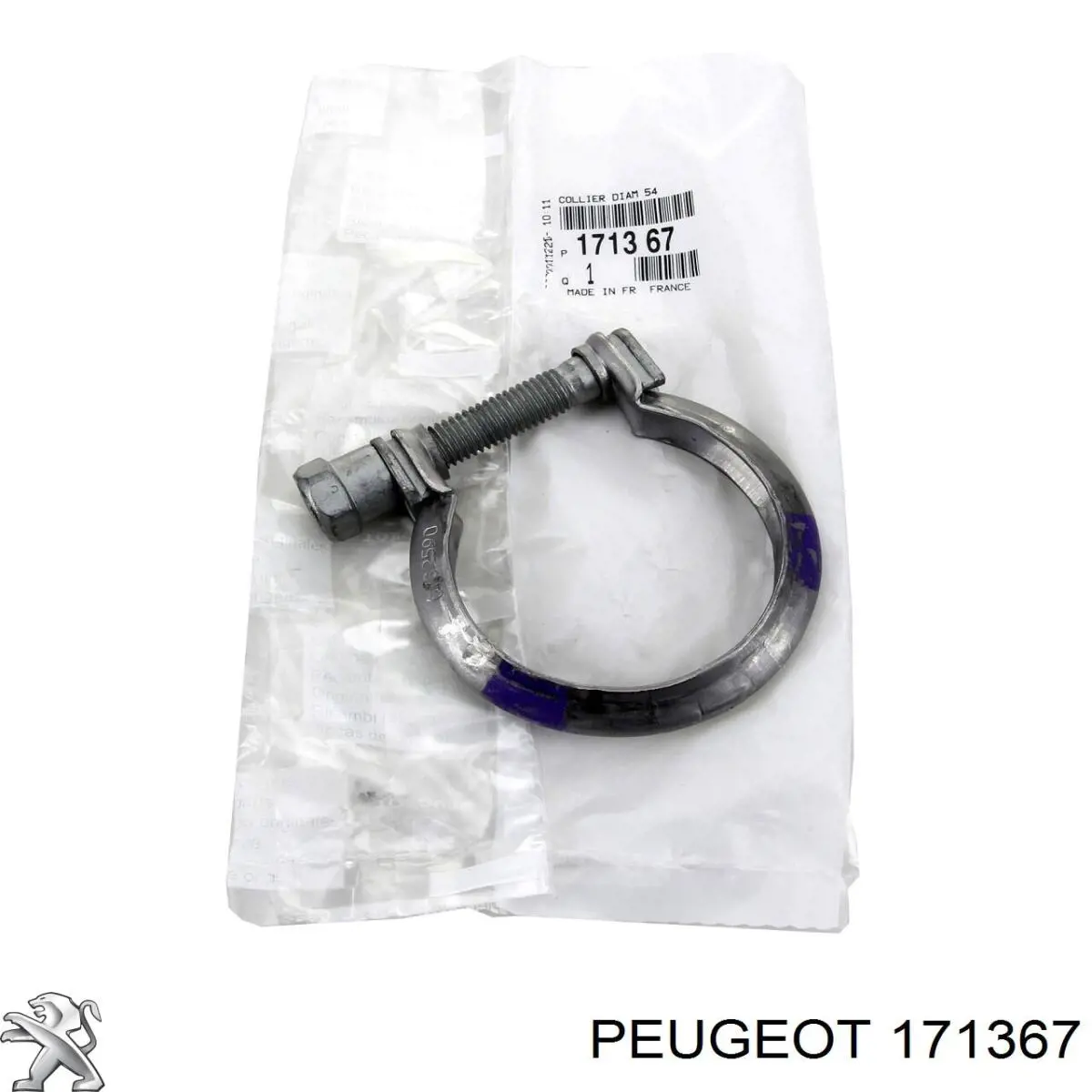 Do koszyka 171367 Peugeot/Citroen Wspornik (uchwyt) tłumika przedni