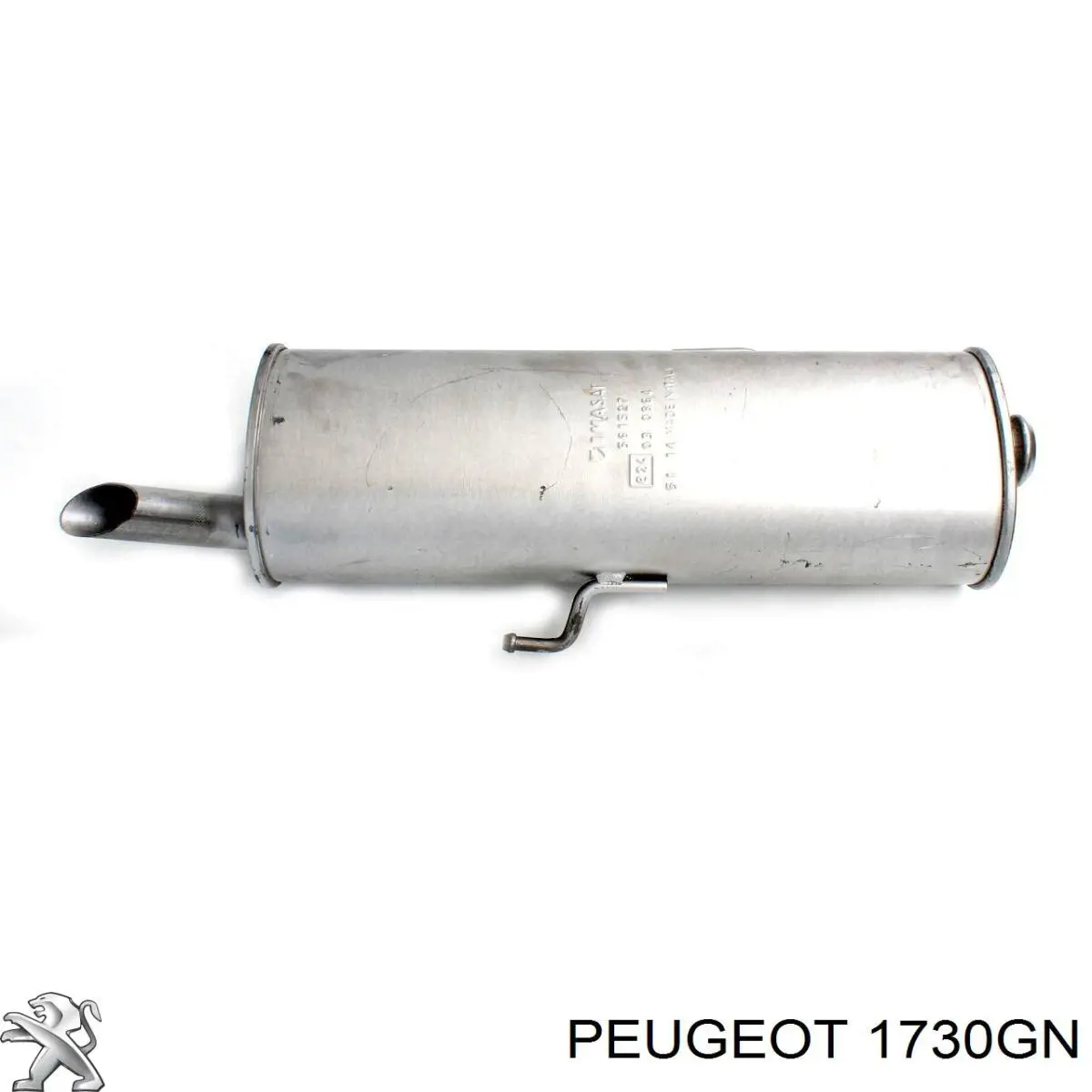 Do koszyka 1730GN Peugeot/Citroen Tłumik, tylna część